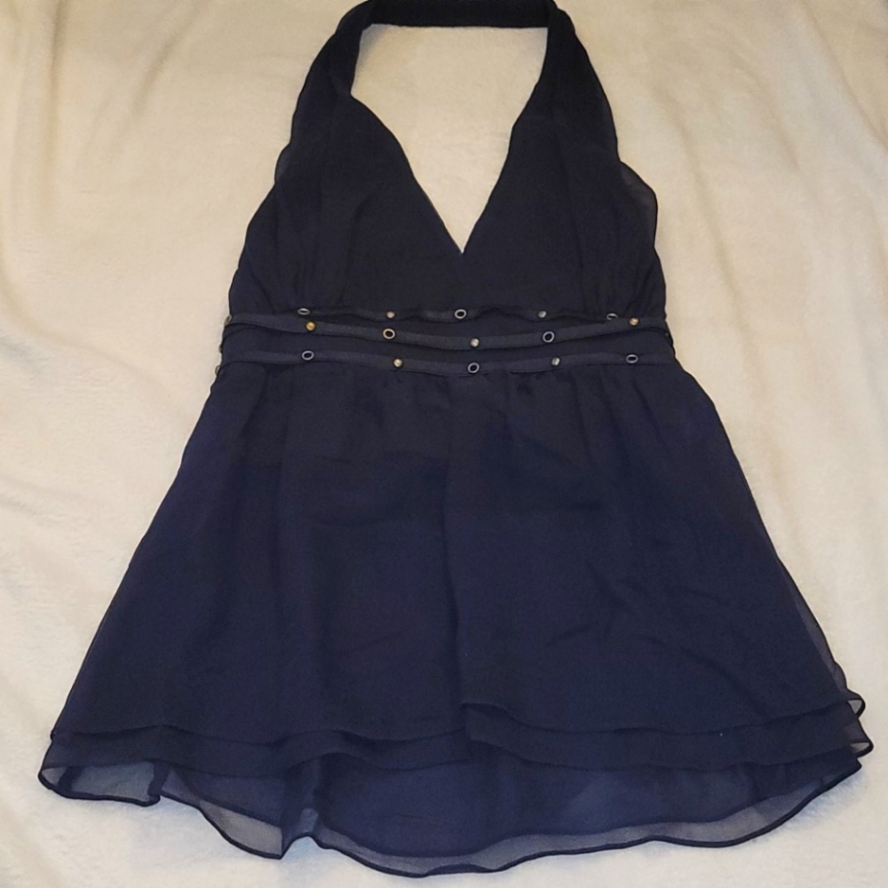 Navy sexy halter top